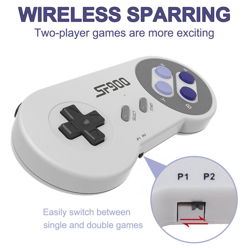 SF900 For Sega Mega Drive / Genesis 2.4G Wireless Game Controllers Video Game Double Player Handheld Console HD TV Game Stick Built-in 1500+ Games
