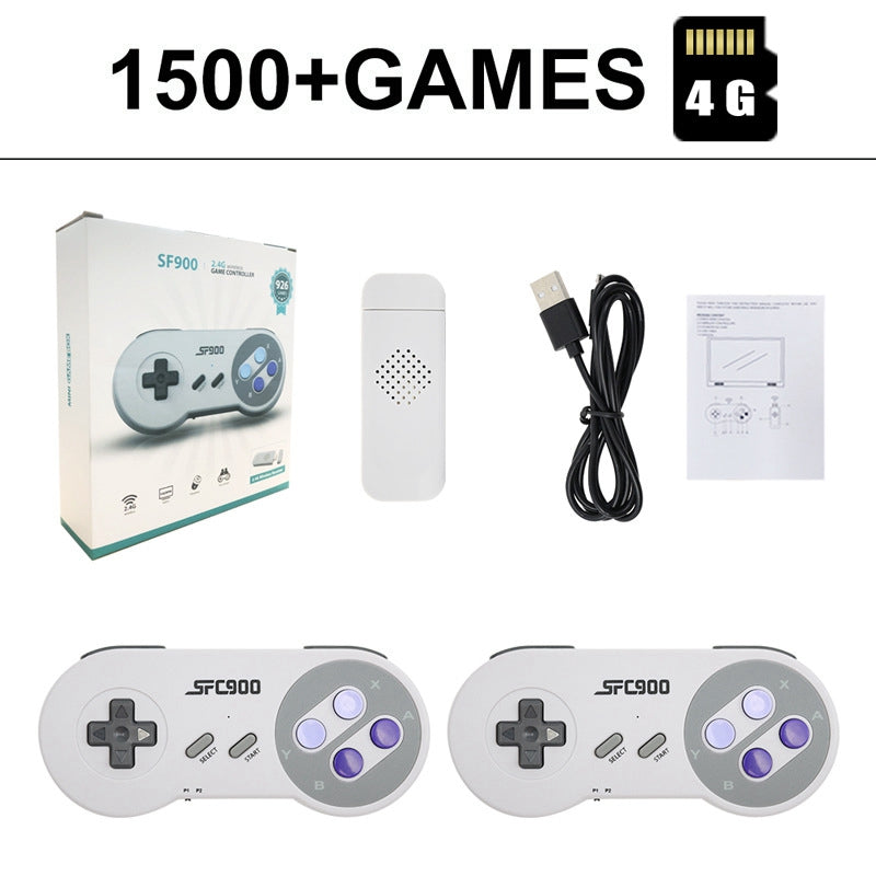 SF900 For Sega Mega Drive / Genesis 2.4G Wireless Game Controllers Video Game Double Player Handheld Console HD TV Game Stick Built-in 1500+ Games