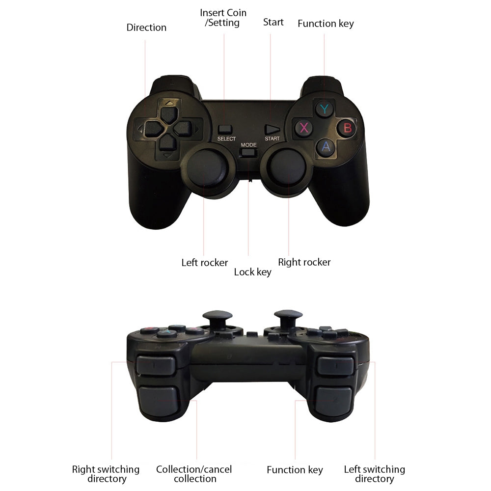 G5 Video Game Console 128G Built-in 30000+ Games 4K HD TV Game Stick with Dual Wireless Controller