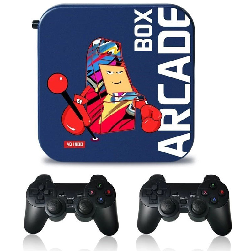 ARCADE BOX 64G 3D Game Console Wireless Controller Video Game Stick Built-in 33000 Games