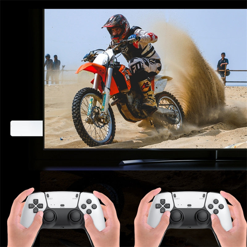 M15 HD 4K 64G håndholdt spilkonsolsæt med dobbelt 2,4G trådløs controller til tv, 20000 spil