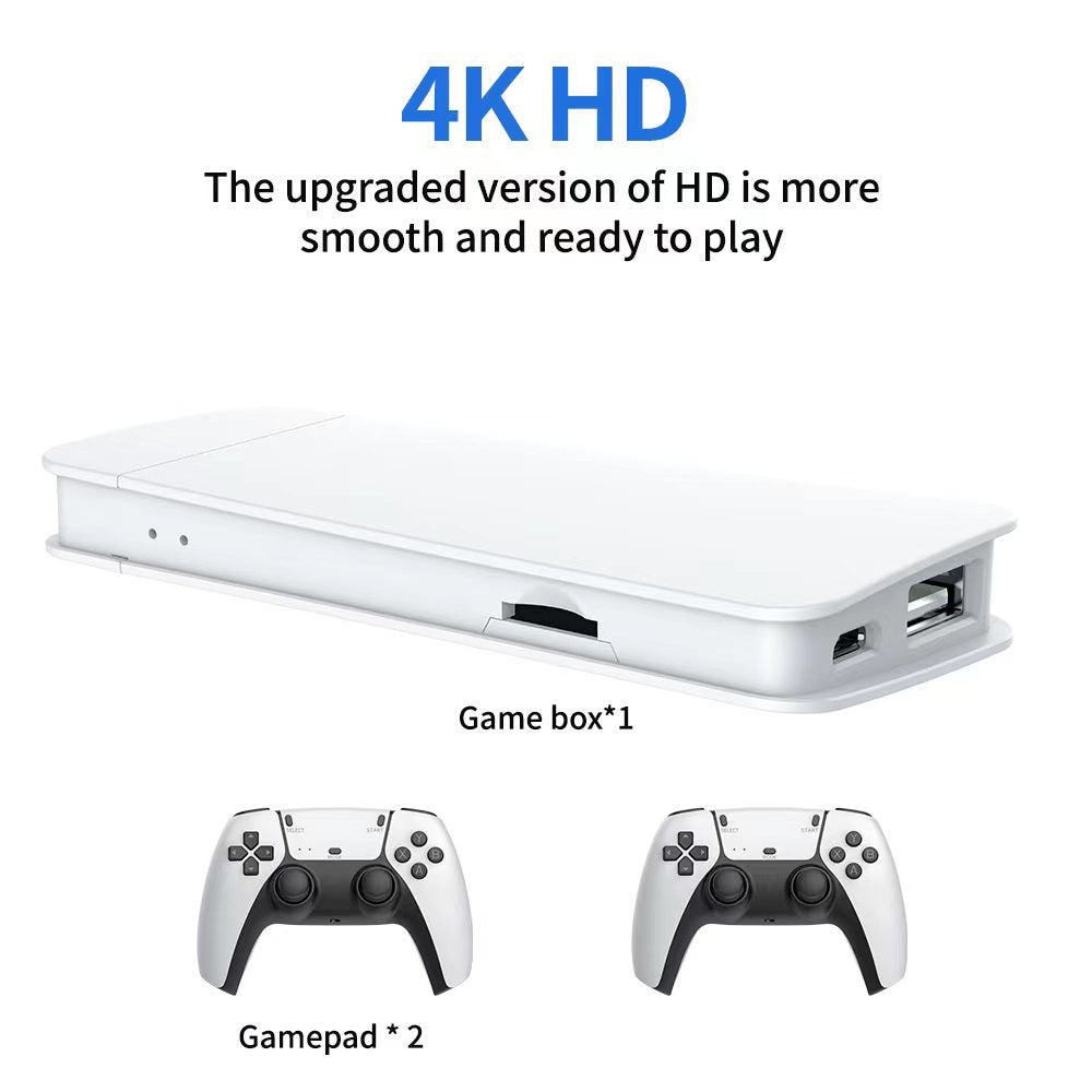 M15 HD 4K 64G håndholdt spilkonsolsæt med dobbelt 2,4G trådløs controller til tv, 20000 spil