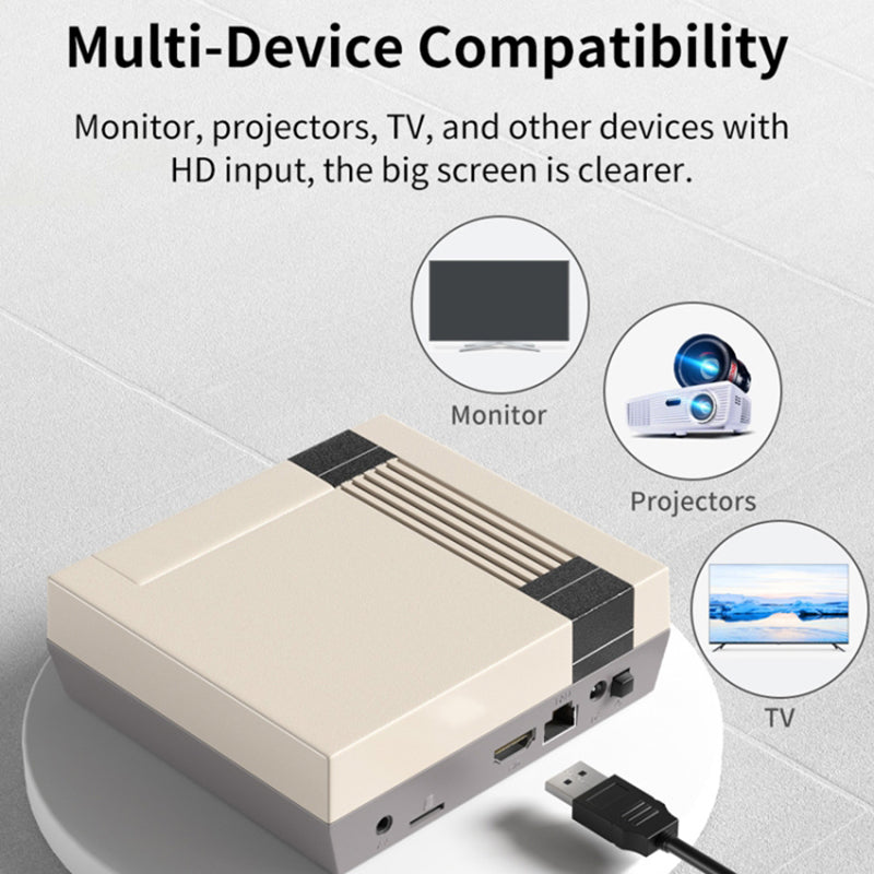KINHANK Super Console X Cube 128GB HD Retro Game Console Classic Mini Video Games with 2 Wired Controllers (EU Plug)