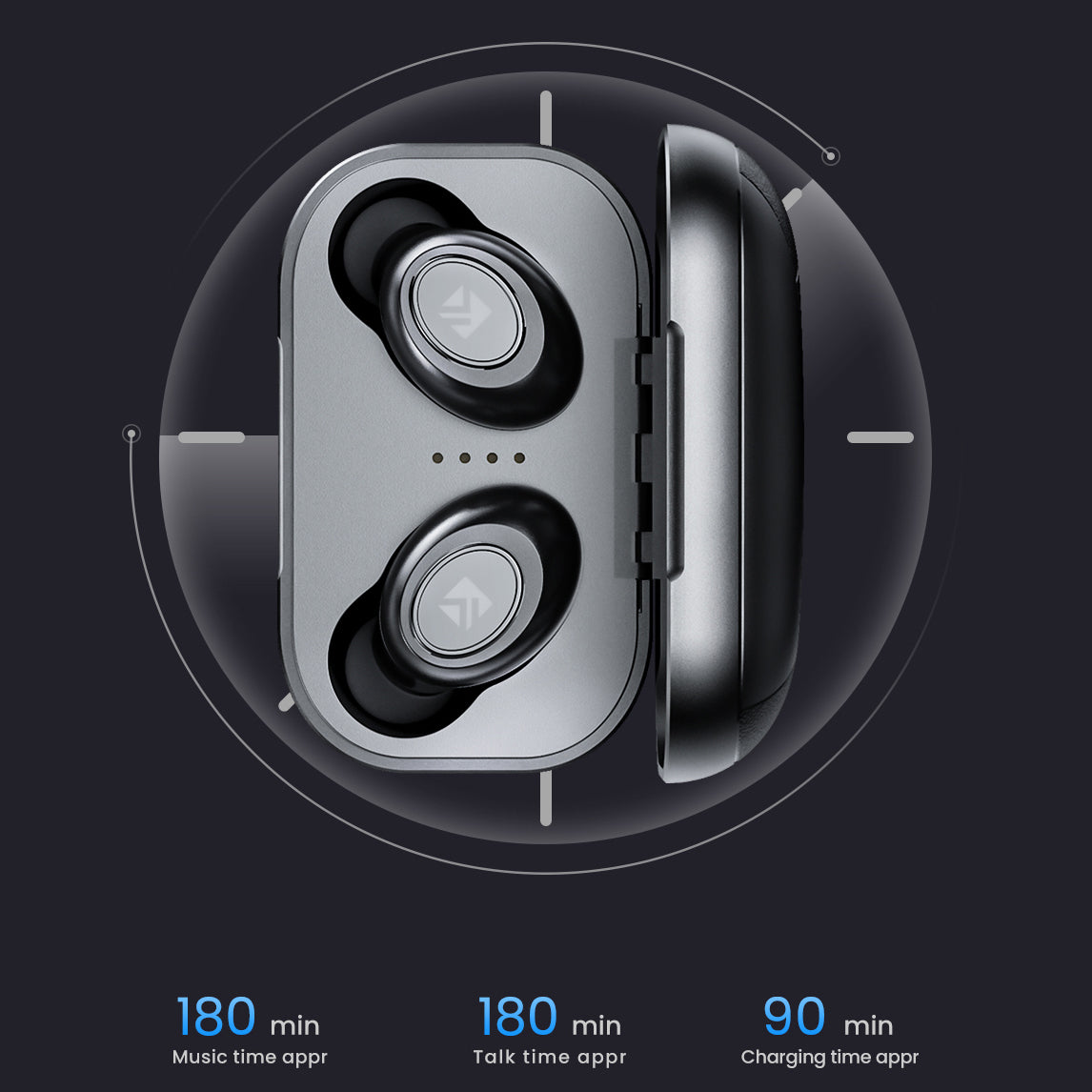 FLOVEME TWS Bluetooth Earbuds HiFi Stereo Sound Earphones with Digital Display