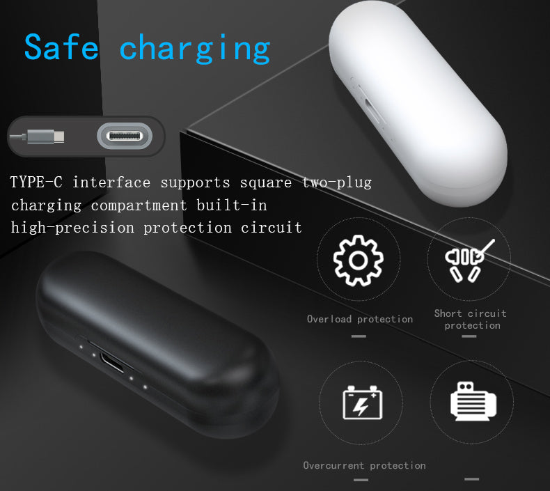 PRO-X TWS Wireless Bluetooth Earphones Touch Control Stereo Headset Earbuds with Charging Case