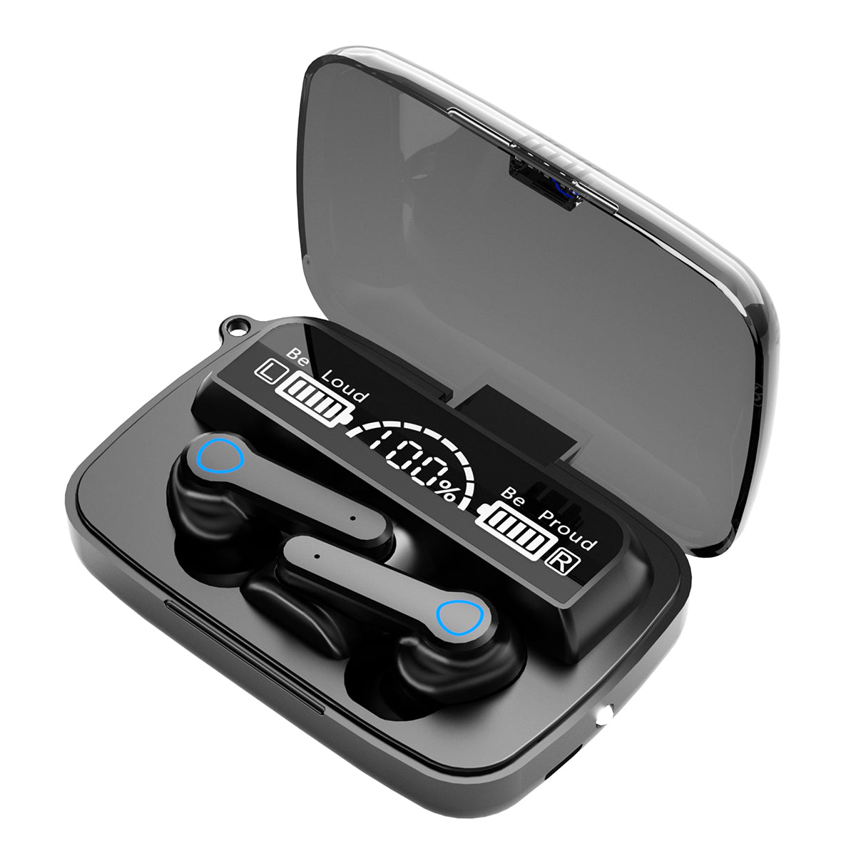 M19 TWS Bluetooth 5.1 Sport Headset Touch Siri Digital Display Wireless Stereo Earphones Earbuds