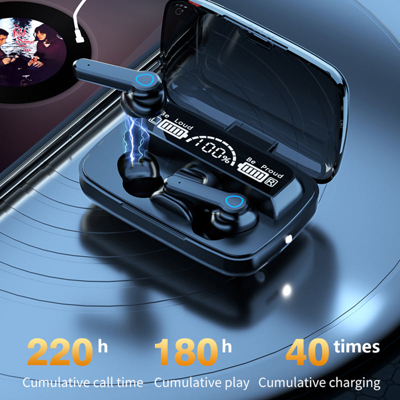 M19 TWS Bluetooth 5.1 Sport Headset Touch Siri Digital Display Wireless Stereo Earphones Earbuds