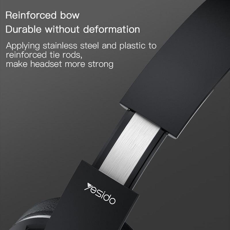 YESIDO EP01 Sports Bluetooth 5.0 Foldable Headset Noise Reduction Super Bass Wireless Earphone