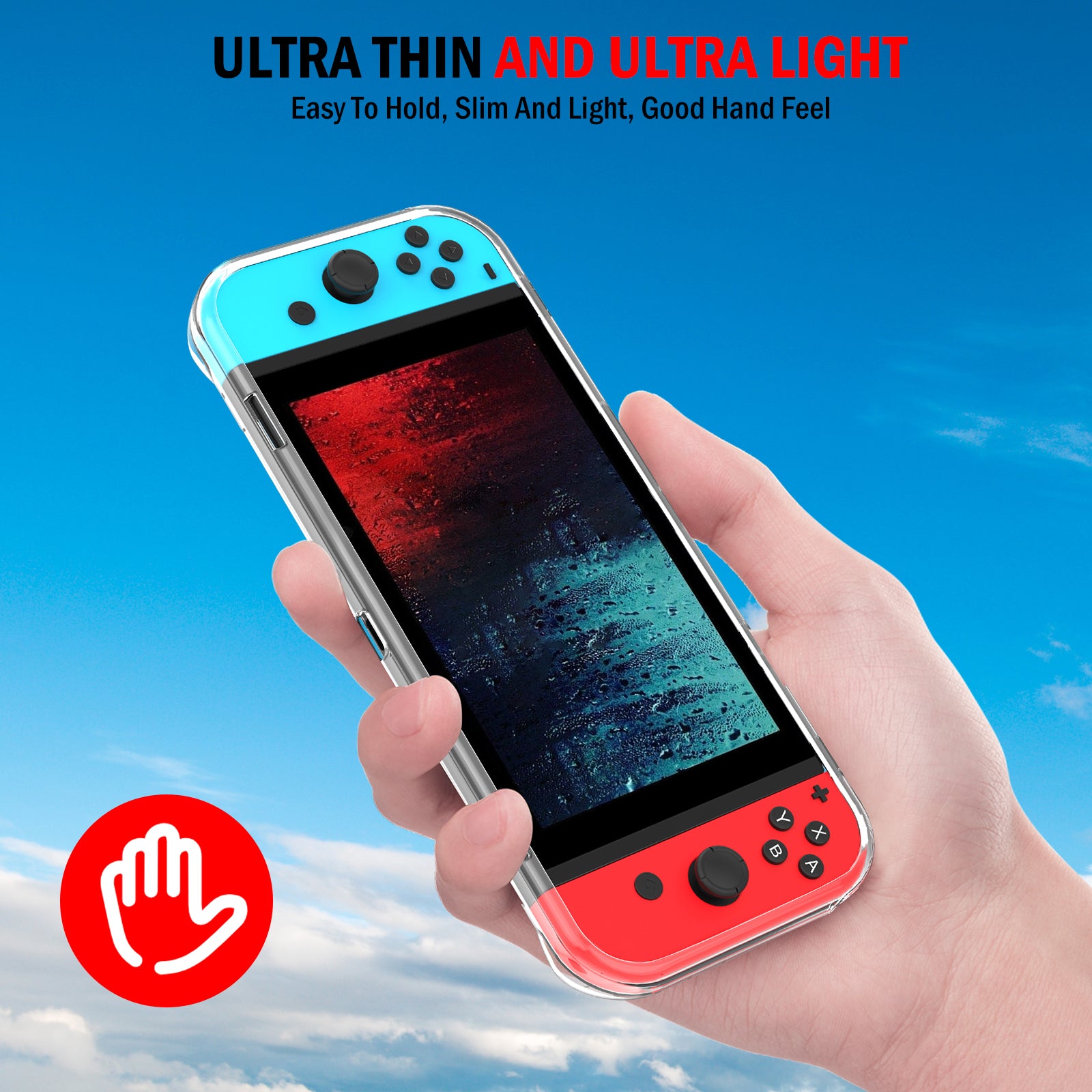 Transparent Soft TPU Protective Cover Game Console Controller Case for Nintendo Switch Oled
