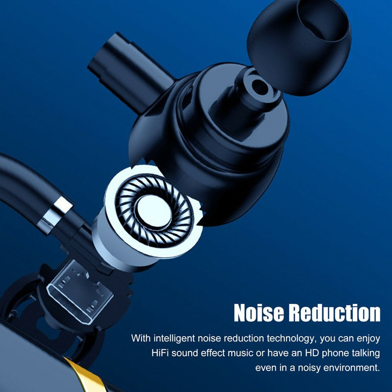 X9S Digital Display Single Ear Wireless Bluetooth Earhook Touch Headset Waterproof Men Women Sports Music Calling Earphone