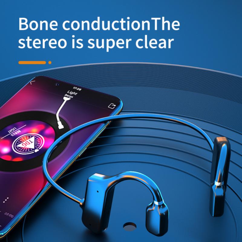 VG03 Sport Waterproof Wireless Not In-ear Headset Air Bone Conduction Headphones Bluetooth-compatible Earphone