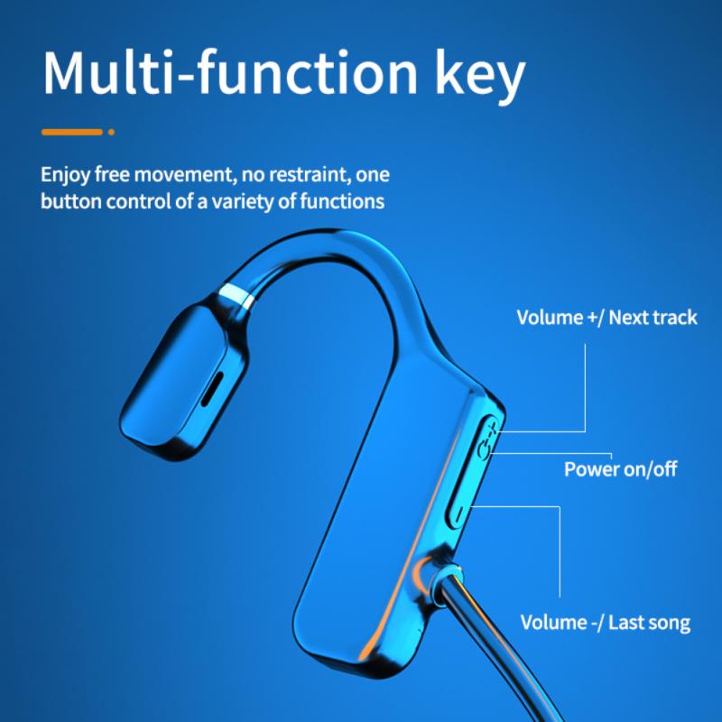 VG03 Sport Waterproof Wireless Not In-ear Headset Air Bone Conduction Headphones Bluetooth-compatible Earphone