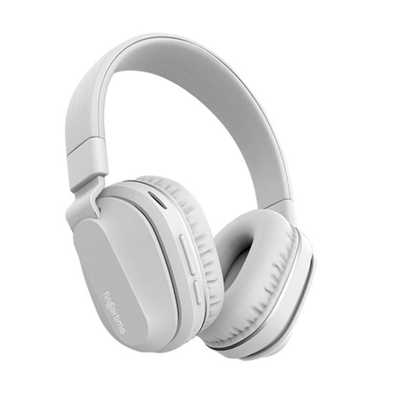 FINGERTIME P2 Folding Portable Bluetooth Headset Built-in Mic Stereo Wireless Headphone with Soft Leather Earmuffs Compatible with PCs Mobile Phones Tablets