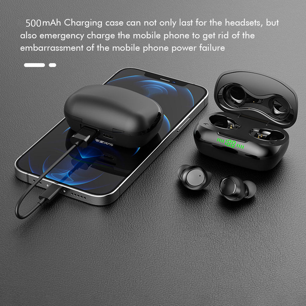 Bezdrátová Bluetooth sluchátka TWS-24 s dotykovým ovládáním Sluchátka do uší s LED displejem baterie