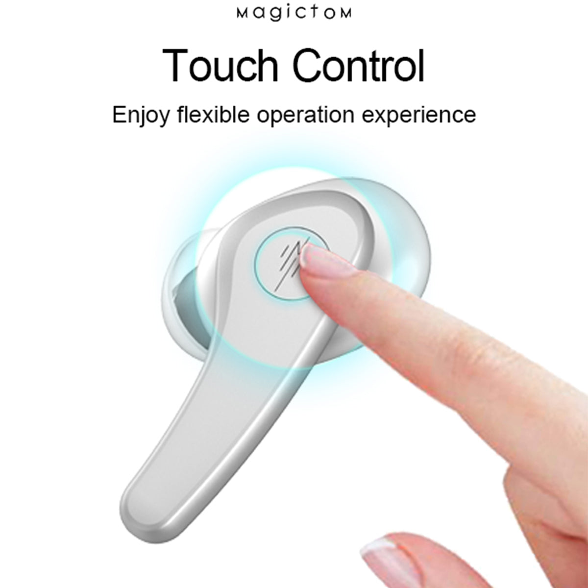 MAGICTOM M9 TWS Wireless Bluetooth 5.0 Earphone ENC Noise Reduction In-ear Music Calling Gaming Headset