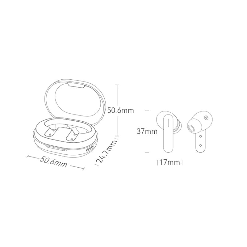 HAYLOU GT7 TWS Bluetooth 5.2 Earphone Earbuds In-ear Touch Wireless Stereo Gaming Music Headset