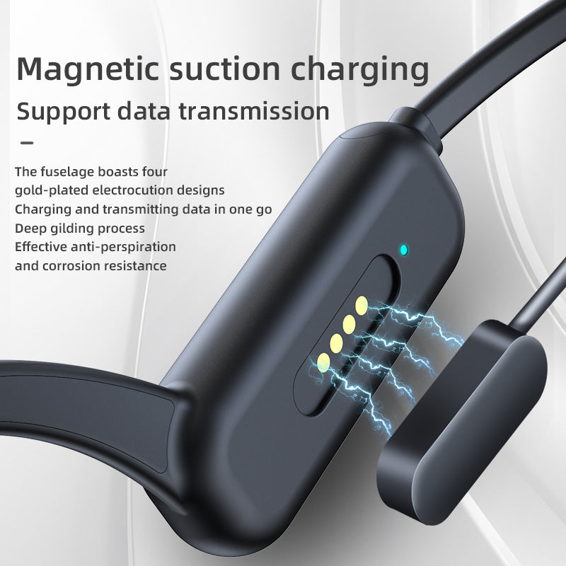 DG-X18 Pro 16G Memory 9D Stereo Sound Bone Conduction Sports Headphones IPX8 Waterproof Bluetooth 5.0 Earphones