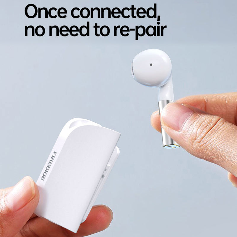 Bezdrátová Bluetooth sluchátka FINEBLUE F5 Pro Business s nabíjecím pouzdrem Clip-on Lavalier