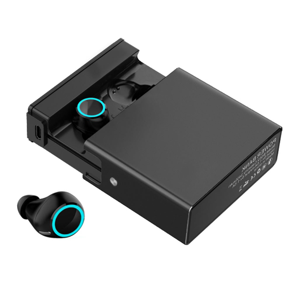 BS02 Touch Control TWS Bluetooth Earphones Power Bank Function Waterproof Earbuds Sports Headsets
