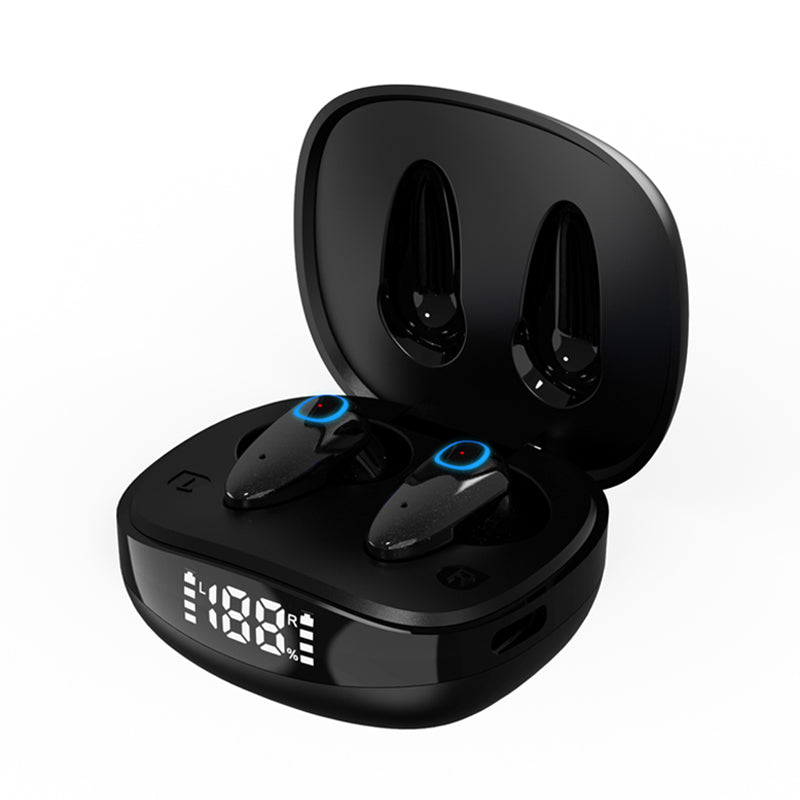 KOLINSKY KS55 trådløse øretelefoner Binaural TWS Mini Sports hovedtelefon Touch Control Bluetooth 5.1 Gaming Headset med digital skærm