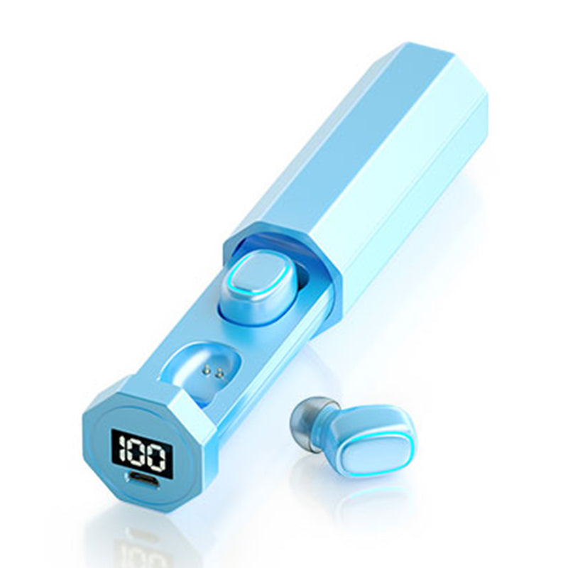 C1 Bezdrátová Bluetooth sluchátka Voděodolná sportovní sluchátka s dotykovým ovládáním Headset s digitálním LED displejem