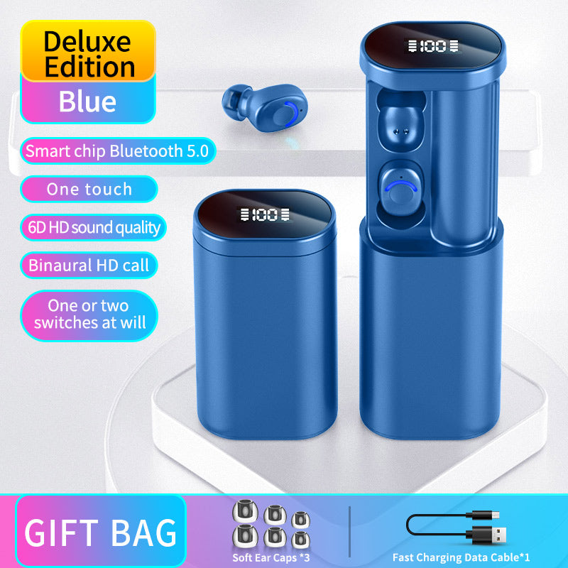 Bezdrátová sluchátka A20 Touch Control Binaurální Bluetooth sluchátka Voděodolná sportovní sluchátka s LED 3-digitálním displejem Funkce powerbanky