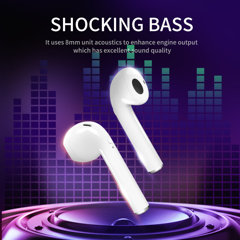 KIVEE KV-TW02 TWS Earphones Touch Control Bluetooth 5.0 Semi-in-ear Earbuds