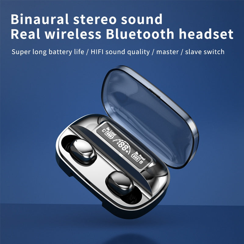 TG16 Bluetooth 5.1 Earphones with Charging Case LED Digital Display Touch Control Earbuds