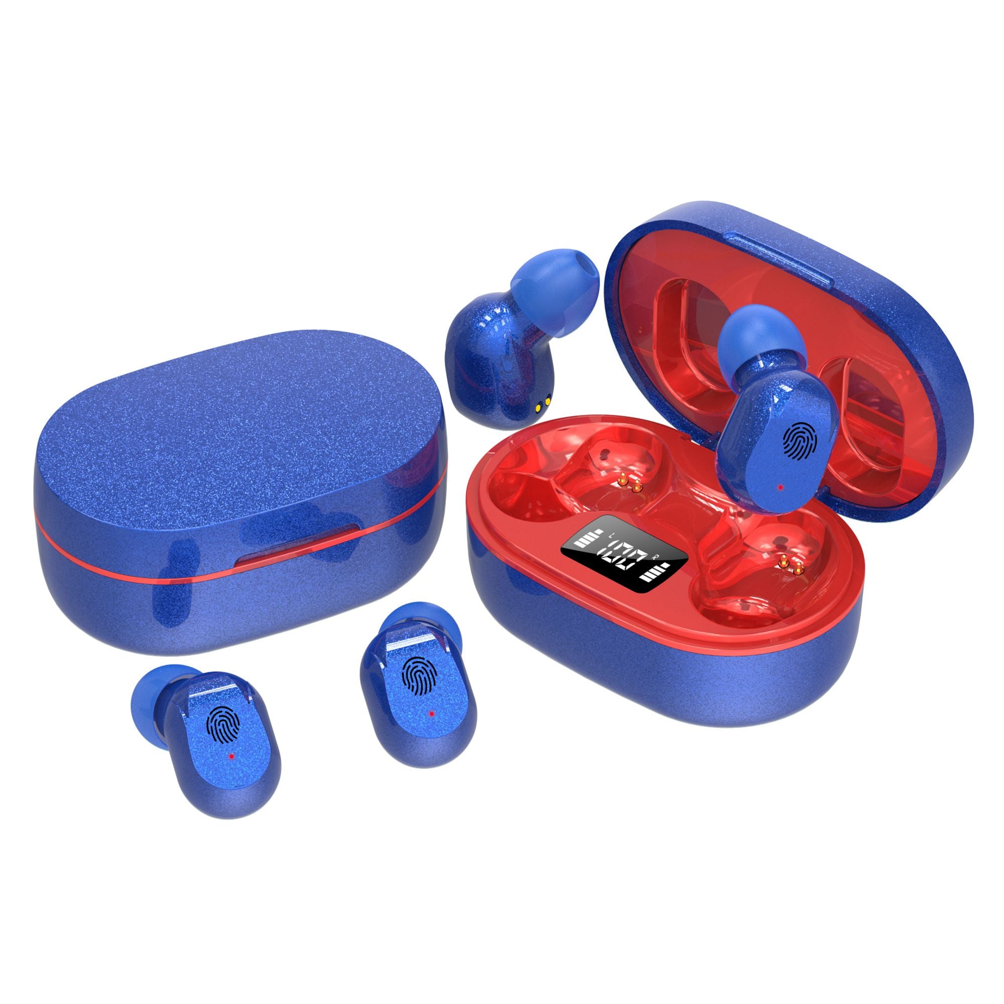 X99 Touch Control Digital Display Mini TWS Wireless Bluetooth 5.1 Stereo Earphone In-ear Sport Music Headset