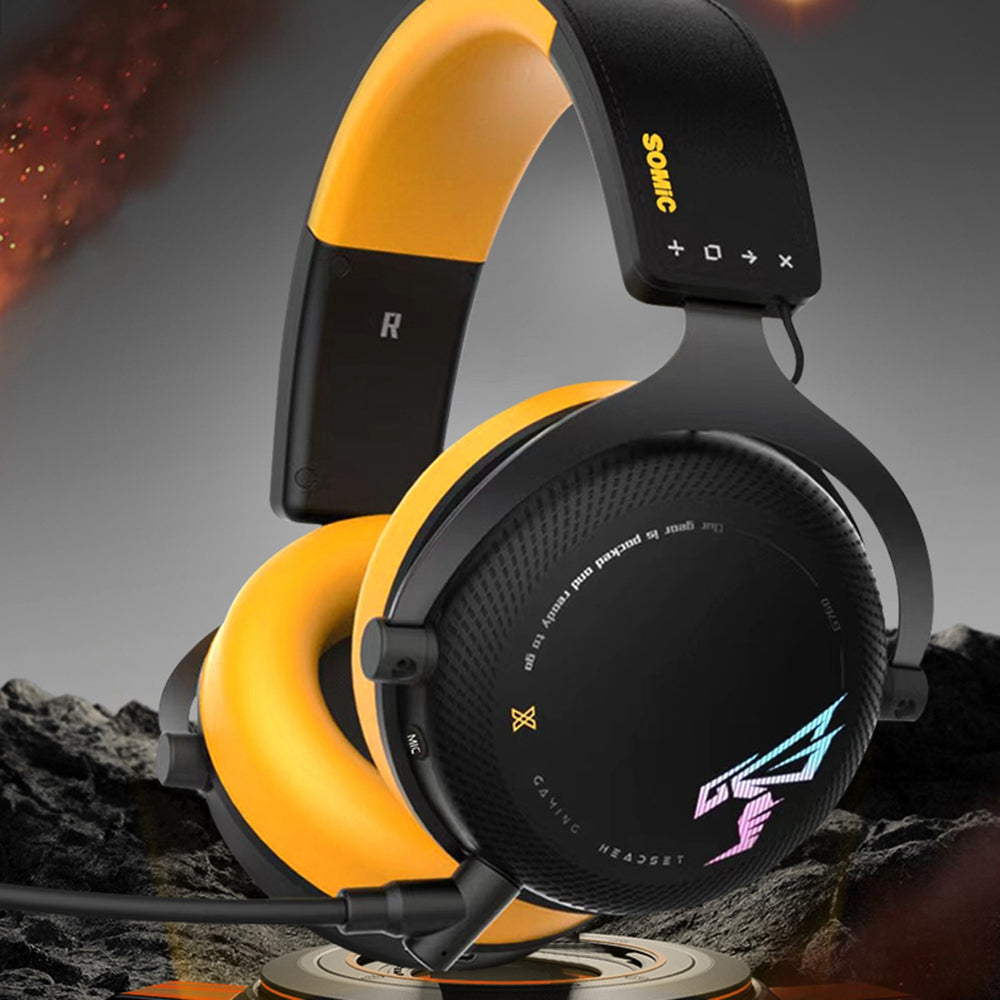 SOMIC G760 Over-ear Gaming Headphone Wired 2.4G USB E-Sports Headset Low Delay Bluetooth Stereo Music HiFi Stereo Sound Earphone