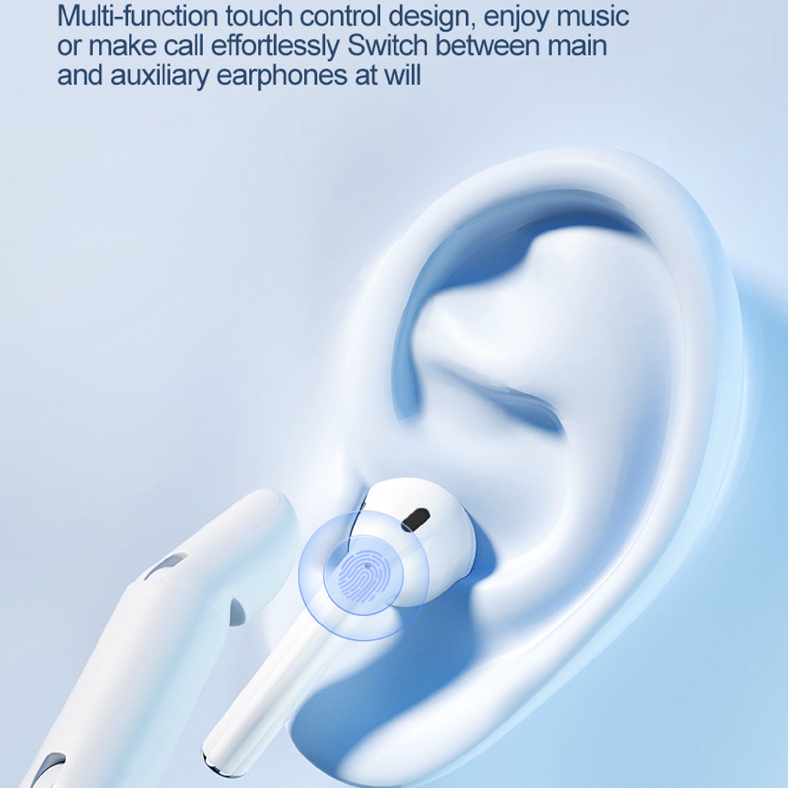 JOYROOM JR-T03S Air Wireless Headset Bilateral Bluetooth Headphones Noise Reduction TWS Earbuds with Light Sensor Detection