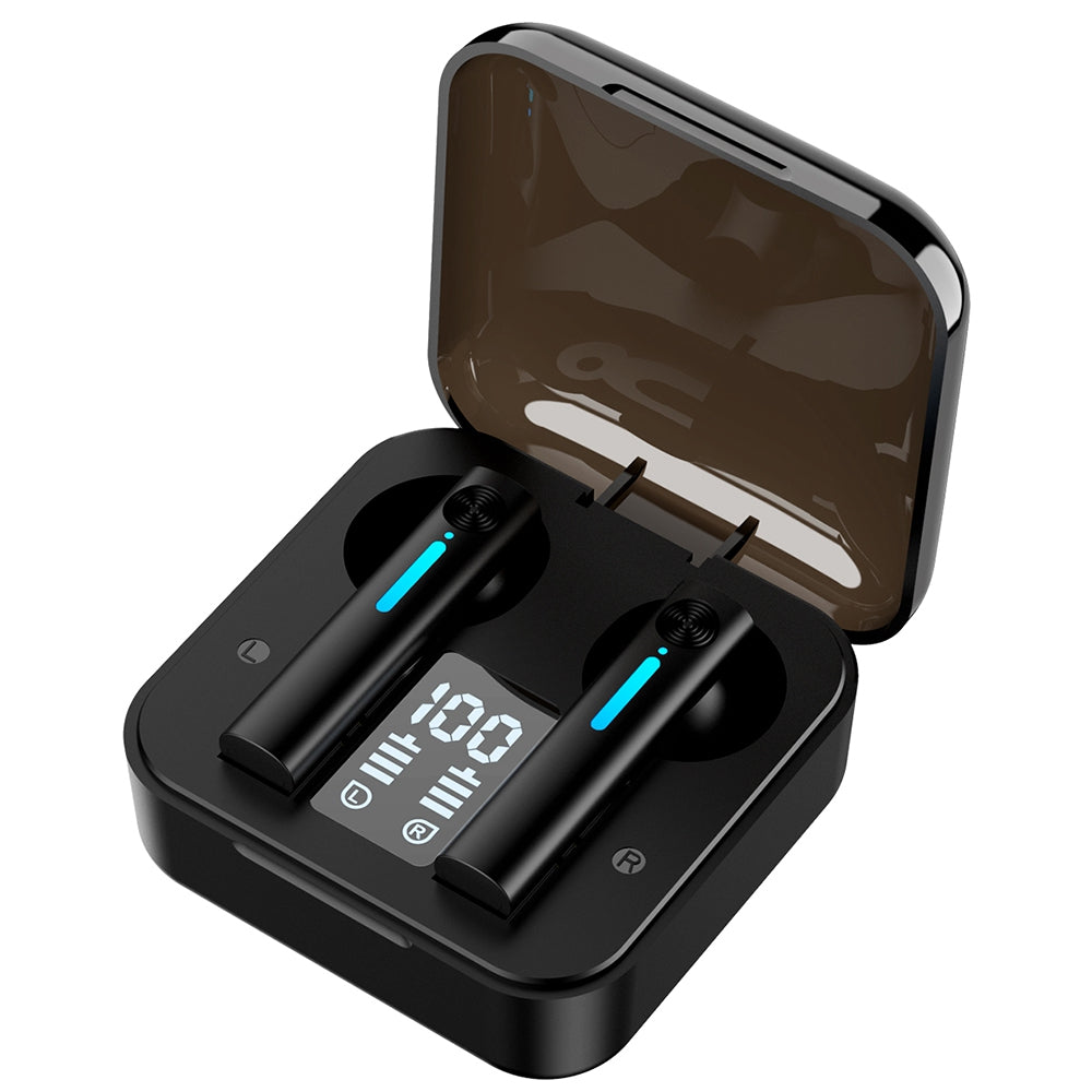 T13 TWS Wireless Bluetooth Earphone Fingerprint Touch Stereo Music Sport Headset with Digital Display Charging Case