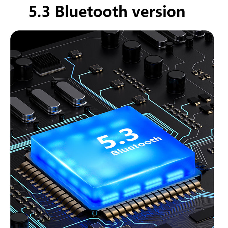 LB83 Bluetooth Wireless Earphone Stereo HiFi Sound Transparent Design Sports Headset with Digital Display Charging Case