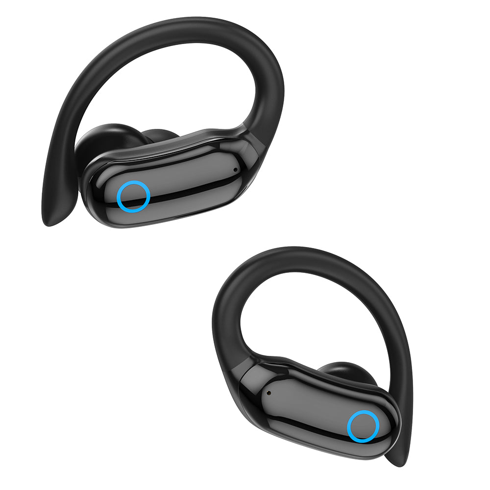 i26 Bluetooth Wireless Ear-Hook Earbud Waterproof Sports Earphone Headphone with Digital Display Charging Case