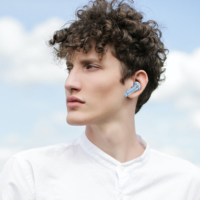 ACEFAST T8 AT8 Crystal (2) Color Bluetooth Earbuds Lightweight Wireless Headset for Work
