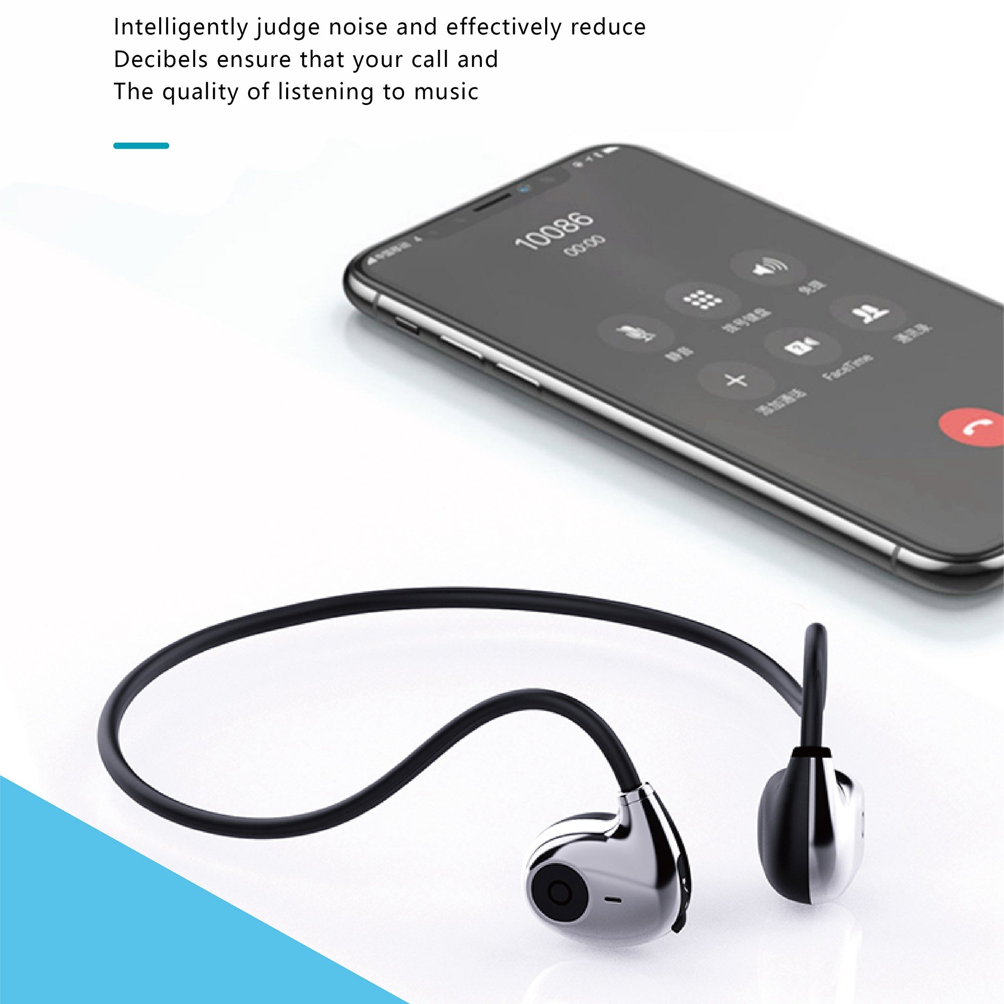 HILEO hi72 Air Conduction Bluetooth Headphones Lightweight Headset IPX4 Waterproof Noise Reduction Headphones
