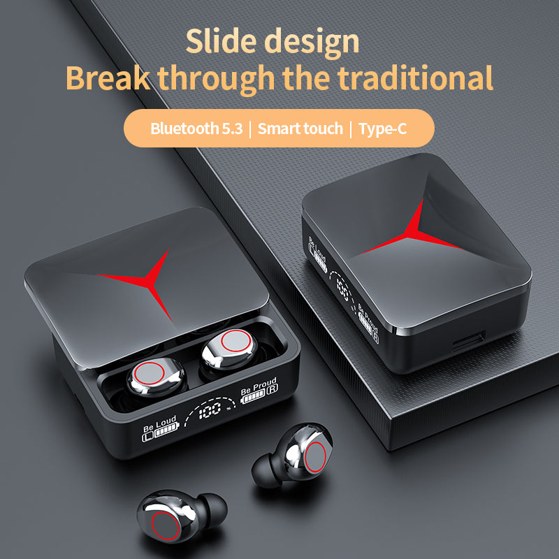 M90 TWS Bluetooth In-ear Earphone Stereo Music Wireless Touch Headset with Digital Display Charging Case