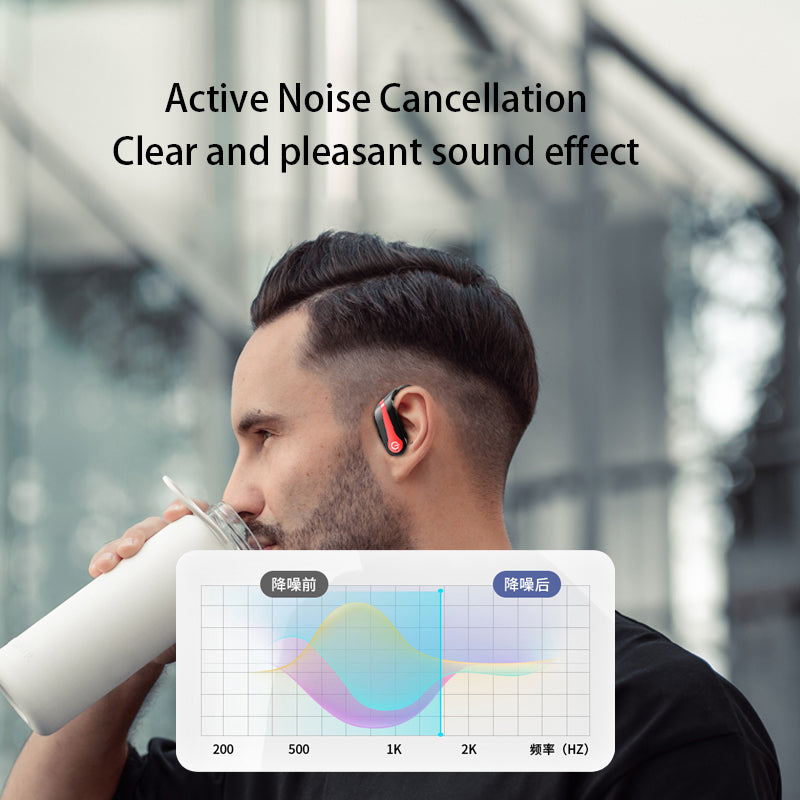 YYK-Q63 Waterproof Sports Headphone TWS Bluetooth Wireless Noise Reduction Earphone Ear Hook Design Headset
