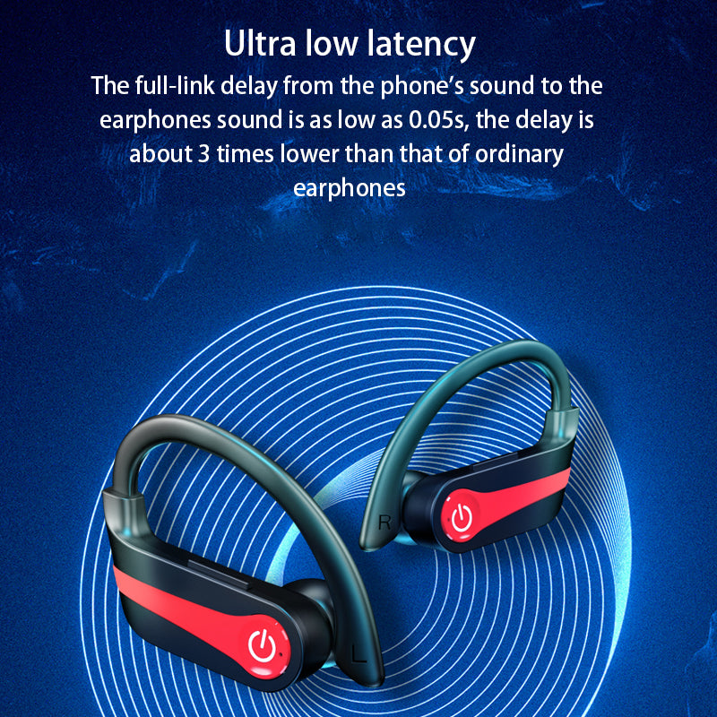 YYK-Q63 Waterproof Sports Headphone TWS Bluetooth Wireless Noise Reduction Earphone Ear Hook Design Headset