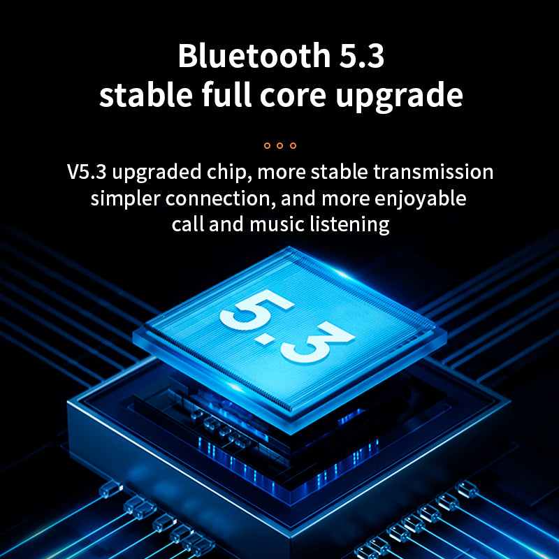 Bezdrátová sluchátka K8 Bluetooth 5.3 ENC s digitálním displejem s nízkou latencí a potlačením hluku