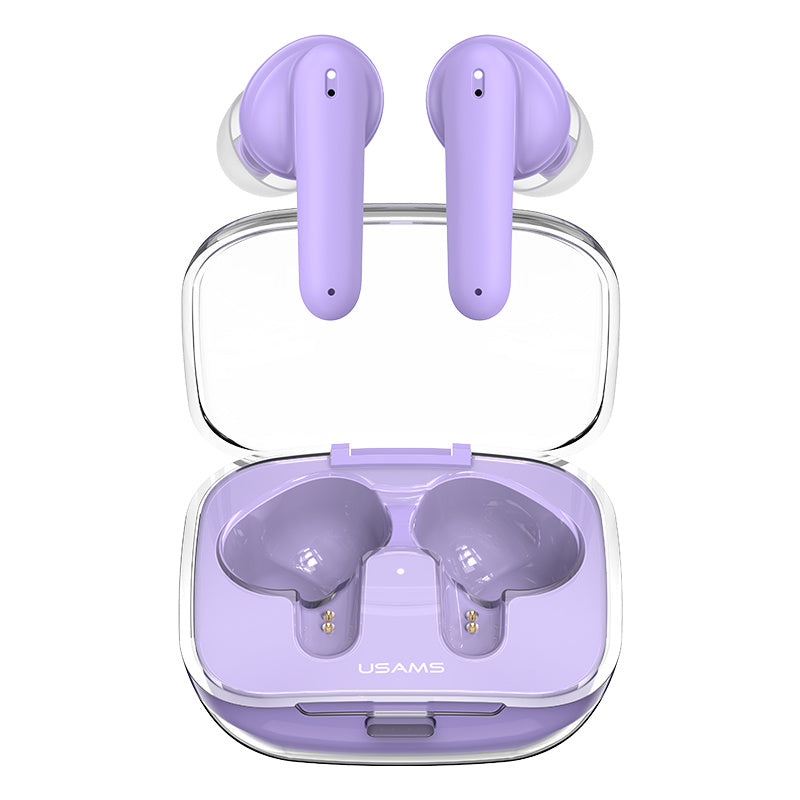 USAMS BE16 BE Series Transparent TWS Headset Wireless Bluetooth 5.3 Earbuds Lightweight In-Ear Headphones