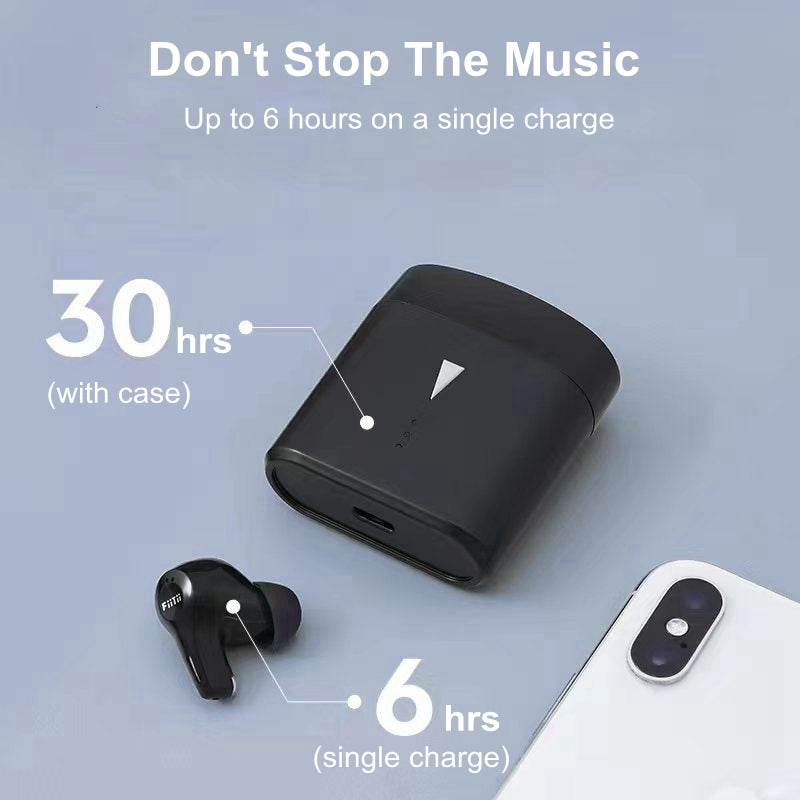 FiiTii HiFiAir TWS Earbuds ANC Noise Cancelling Bluetooth Headset IPX7 Sports Waterproof Wireless In-Ear Headphones