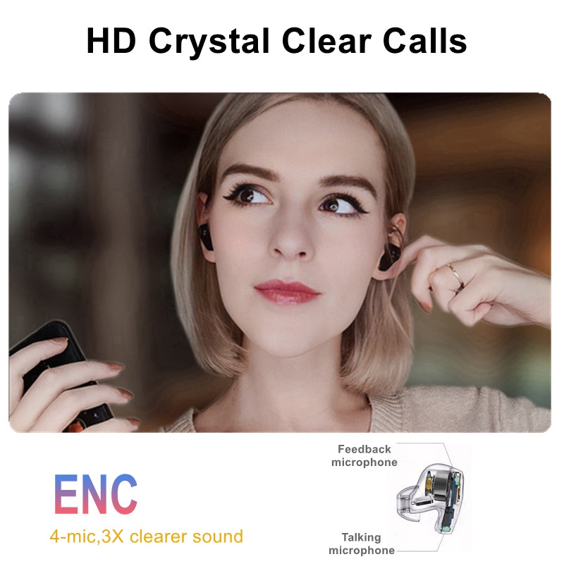 FiiTii HiFiAir TWS Earbuds ANC Noise Cancelling Bluetooth Headset IPX7 Sports Waterproof Wireless In-Ear Headphones