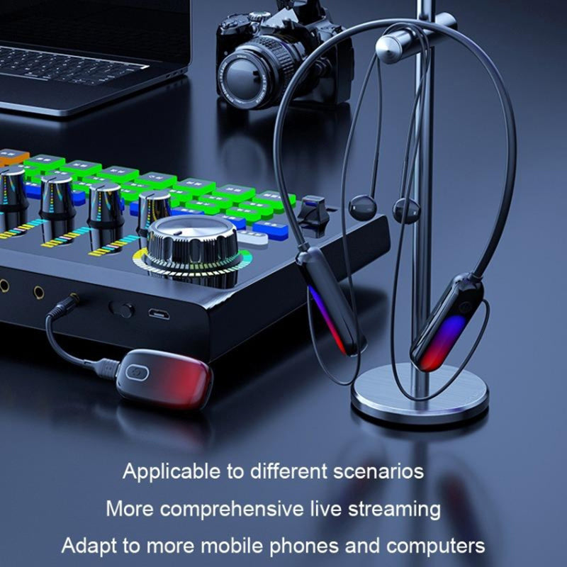 B10 Silicone Neck-mounted Bluetooth Earphones Wireless Headphones with Transmitter
