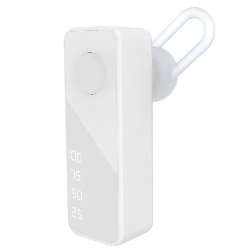 Power Display Wireless Bluetooth Earphone In-ear Single Earbud with Microphone