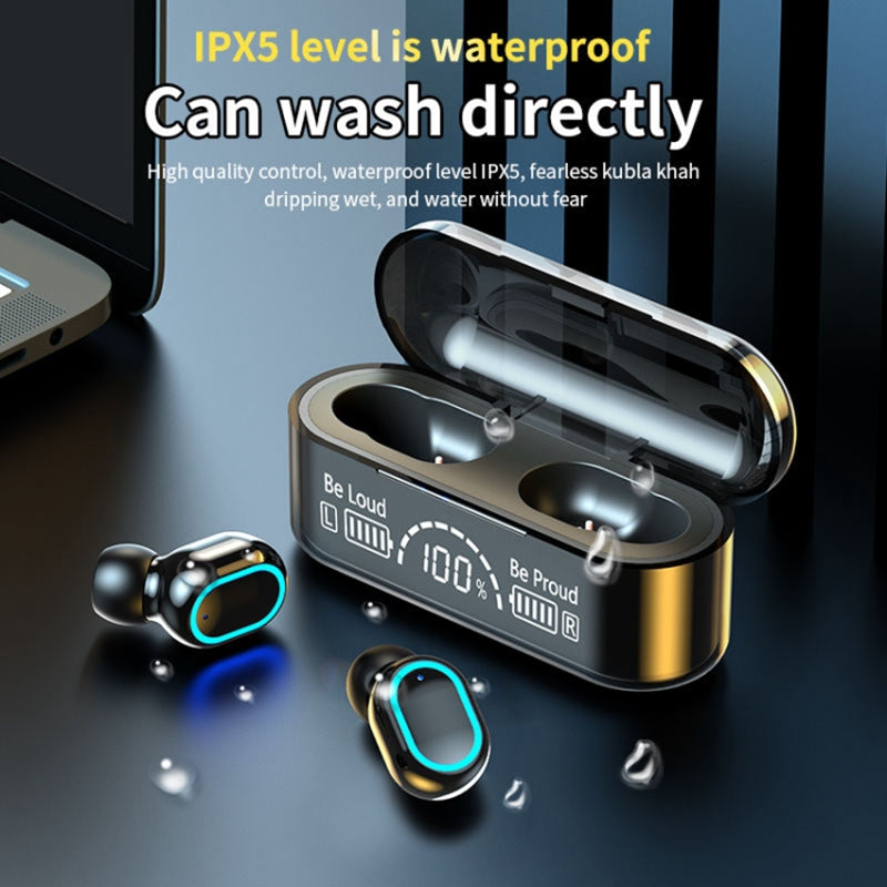 G35 TWS Wireless Bluetooth Earphone Mini In-ear Earbuds Touch Headset with Digital Display Charging Case