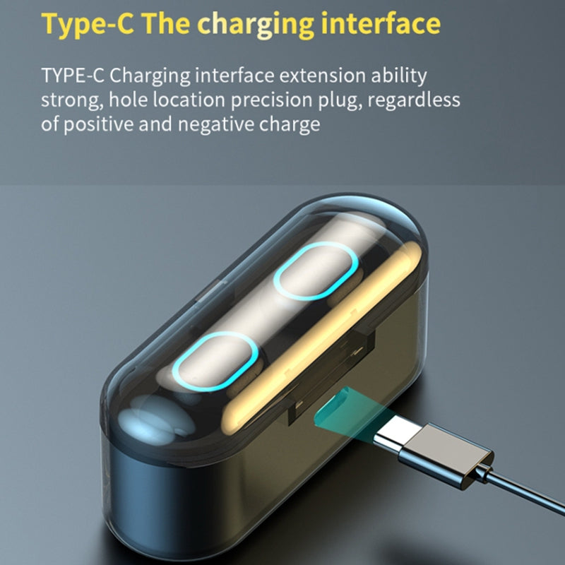 G35 TWS Wireless Bluetooth Earphone Mini In-ear Earbuds Touch Headset with Digital Display Charging Case