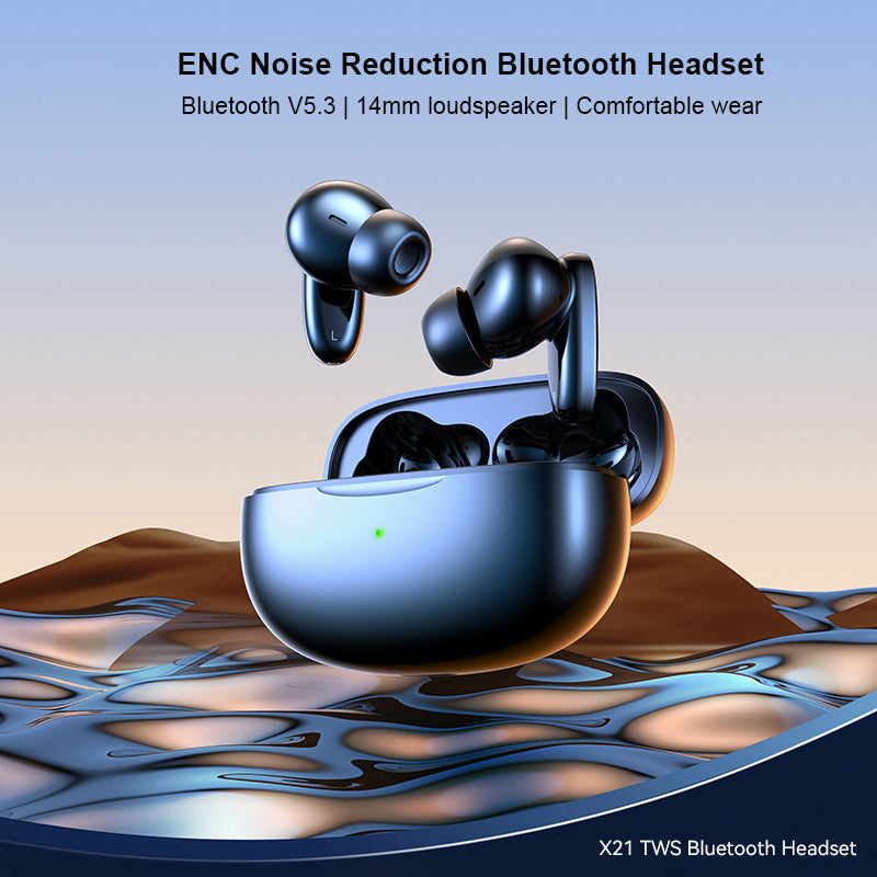 XUNDD X21 TWS sluchátka V5.3 Bluetooth sluchátka ENC bezdrátová sluchátka s redukcí hluku