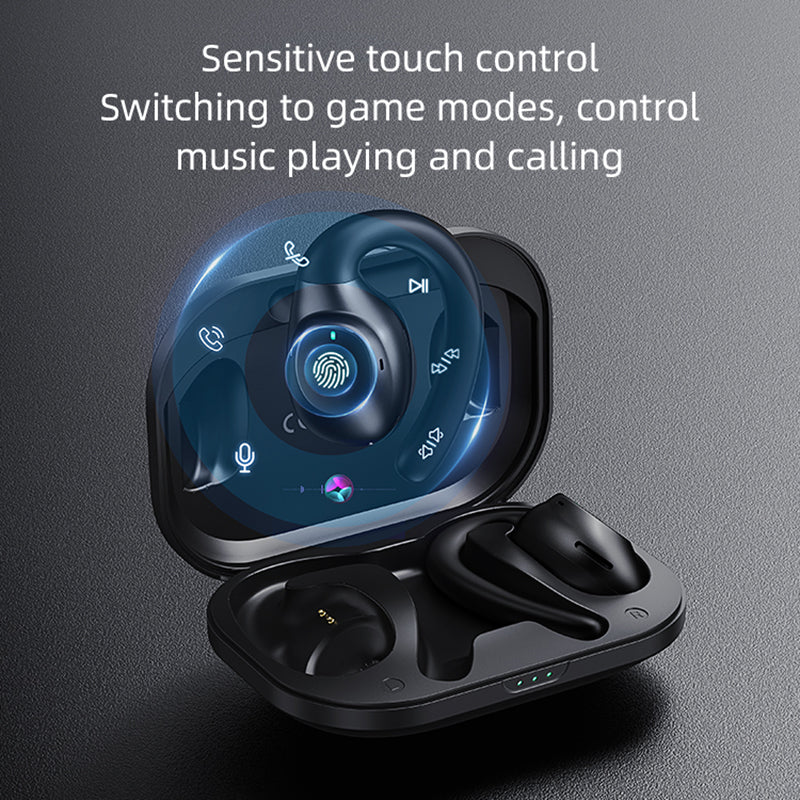 USAMS EM Series EM20 Bluetooth 5.3 Earhook Sports Headset Stereo Wireless Music Earphone