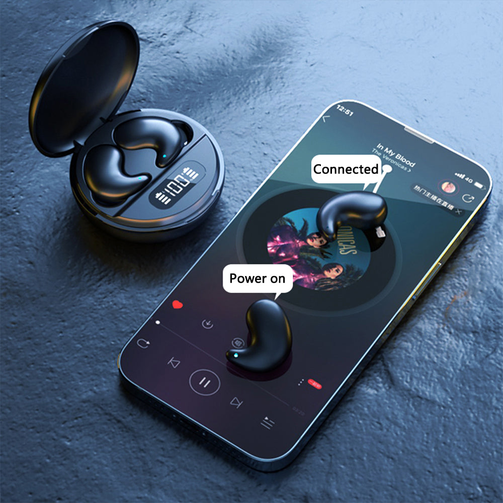 YYK-790 Bluetooth 5.3 TWS Earbuds Waterproof Noise Canceling Headset Ultra-Thin Sleeping Headphones with CE